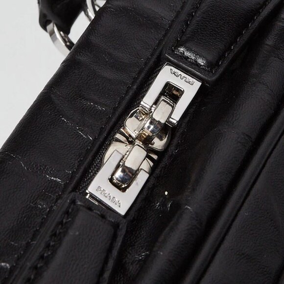 Prada Black Antique Nappa Leather Top Handle Bag 1BB092 - Picture 7 of 12